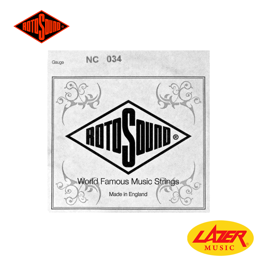 Rotosound .034" Custom Nickel Wound Electric Guitar String (1-Piece A-String)